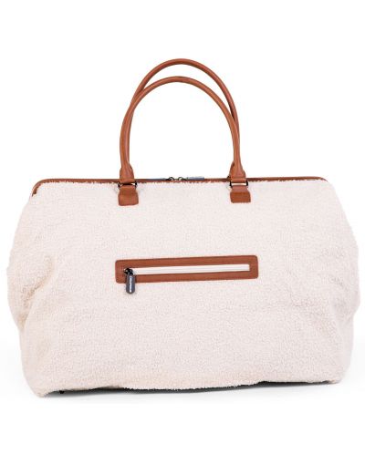 Чанта за принадлежности Childhome - Mommy Bag, Teddy, бяла - 3