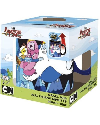 Чаша с термо ефект ABYstyle Animation: Adventure Time - Ice King & Princesses, 460 ml - 3