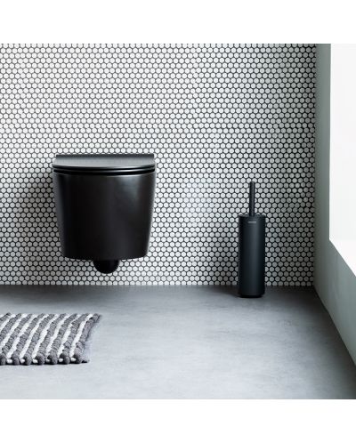 Четка за тоалетна със стойка Brabantia - MindSet, Mineral Infinite Grey - 10