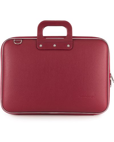 Чанта за лаптоп Bombata Classic - 15,6", бургундско червена - 1
