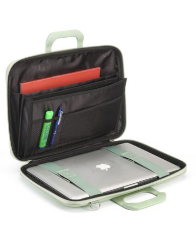 Чанта за лаптоп Bombata - Velluto, 15.6''-16'', зелена - 2