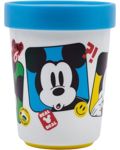 Чаша с неплъзгаща се основа Stor Mickey Mouse - Fun-Tastic, 260 ml - 1