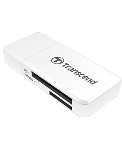 Четец за карти Transcend - RDF5, USB 3.1 Gen 1, бял - 2