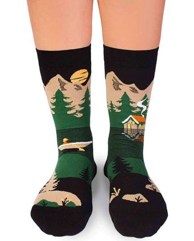 Чорапи Pirin Hill - Arty Socks Mountain, размер 39-42, зелени - 2