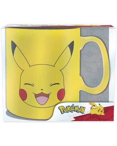 Чаша ABYstyle Games: Pokemon - Pikachu Face, 460 ml - 3