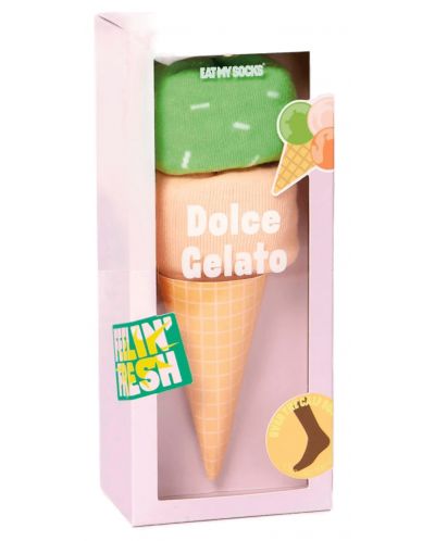 Чорапи Eat My Socks - Dolce Gelato, Pink Green - 1