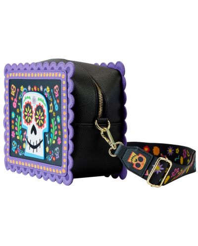 Чанта Loungefly Disney: Coco - Miguel Floral Skull - 2