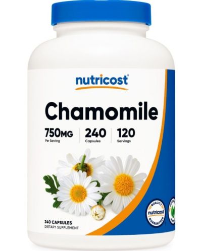Chamomile, 240 капсули, Nutricost - 1
