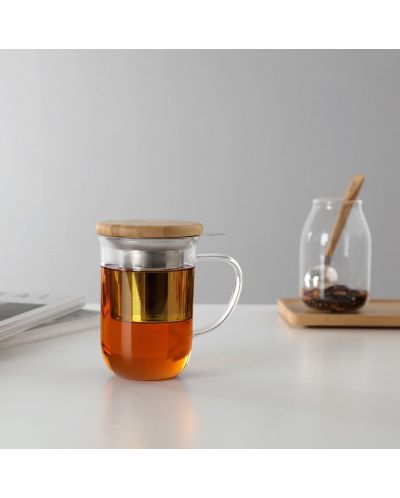 Чаша за чай с цедка Viva Scandinavia - Minima, 500 ml, с капаче - 7