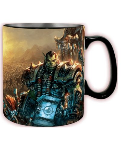 Чаша с термо ефект ABYstyle Games: World of Warcraft - Azeroth, 460 ml - 1