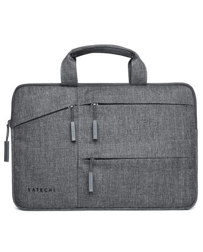 Чанта за лаптоп Satechi - Fabric, 15'', сива - 1