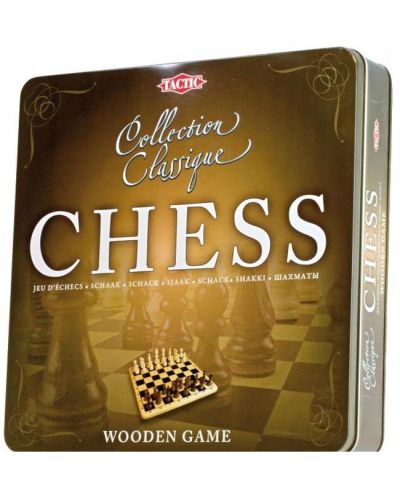 Класическа игра Tactic - Шах, в метална кутия - 1