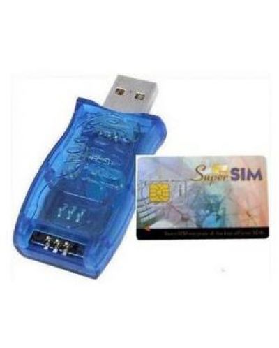 Четец за карти ESTILLO - Blue, USB 2.0, син - 1