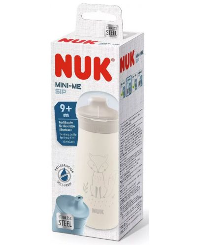 Чаша с твърд накрайник NUK - Mini-Mi, 300 ml, лисица - 3