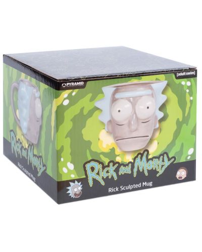 Чаша 3D Pyramid Animation: Rick & Morty - Rick Head - 3