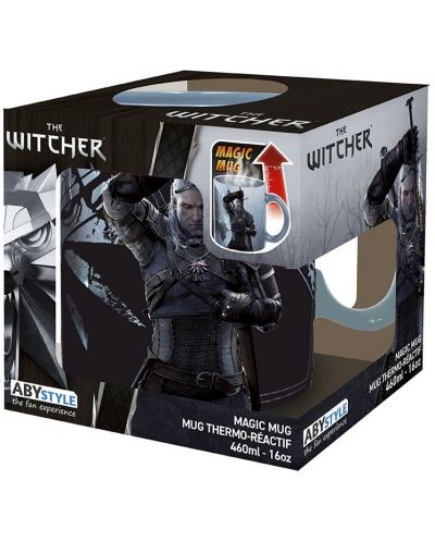 Чаша с термо ефект ABYstyle Games: The Witcher - Geralt & Ciri, 460 ml - 3