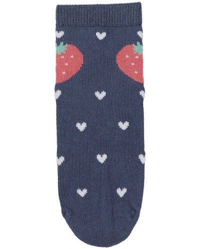 Чорапи с неплъзгащо стъпало Sterntaler - Сърце, 23/24 размер, 2-3 г, сини - 3