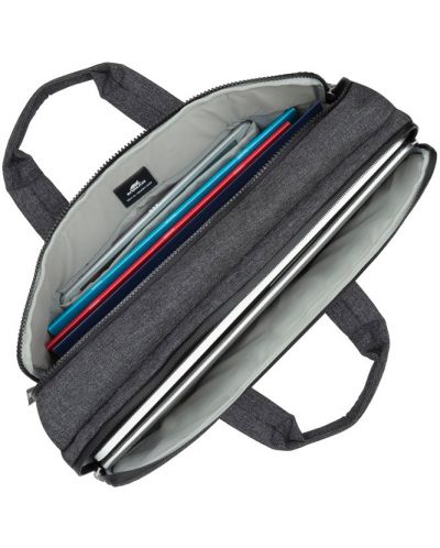 Чанта за лаптоп Rivacase - 15.6", сива - 4
