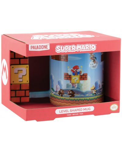 Чаша 3D Paladone Games: Super Mario Bros. - Level - 4
