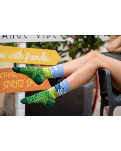 Чорапи Pirin Hill - Arty Socks Tulips and Mills, размер 39-42, зелени - 5