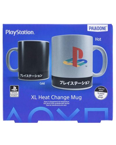 Чаша с термо ефект Paladone Games: PlayStation - Heritage - 2