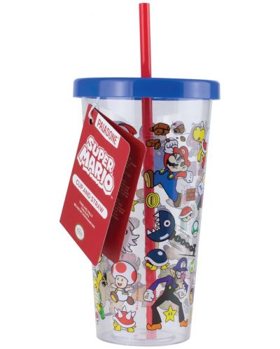 Чаша със сламка Paladone Games: Super Mario Bros. - Adventures - 2