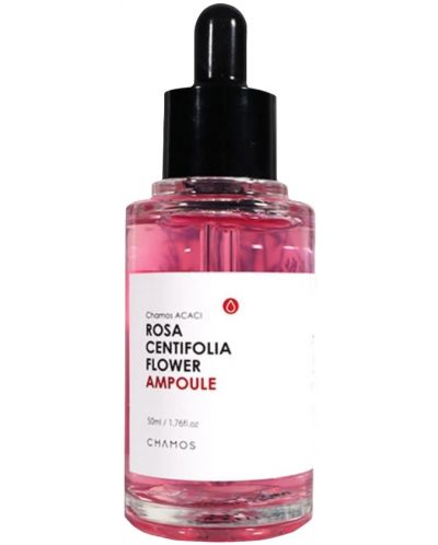 Chamos Acaci Oзаряващ и изсветляващ ампулен серум Rosa Centifolia Flower, 50 ml - 1