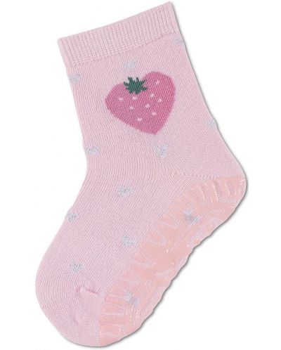 Чорапи с неплъзгащо стъпало Sterntaler - Сърце, 27/28 размер, 4-5 г, розови - 1