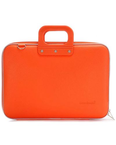 Чанта за лаптоп Bombata - Medio Classic, 13", оранжева - 1