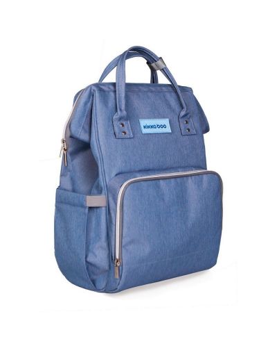 Чанта за бебешки принадлежности 2 в 1 KikkaBoo - Siena, светло синя - 1