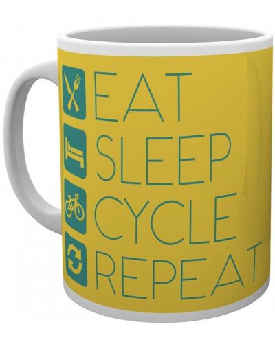 Чаша GB eye Humor: Cycling - Eat Sleep Cycle Repeat - 1