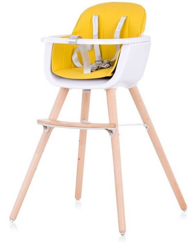 Столче за хранене 2 в1 Chipolino Woody - Жълто