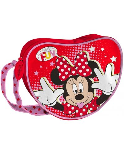 Чанта за рамо Coriex Minnie Mouse - Във формата на сърце, с едно отделение - 1