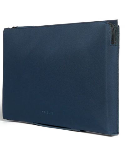 Чанта за лаптоп Mujjo - Portfolio, 16, синя - 1
