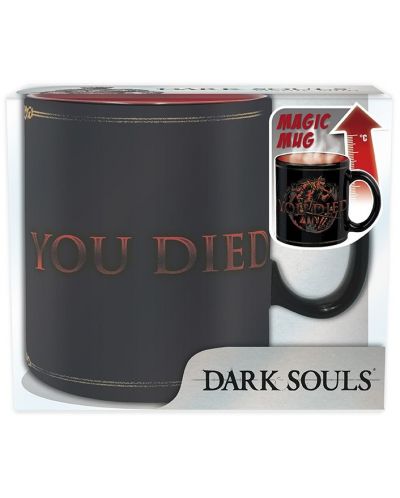 Чаша с термо ефект ABYstyle Games: Dark Souls - You Died - 4