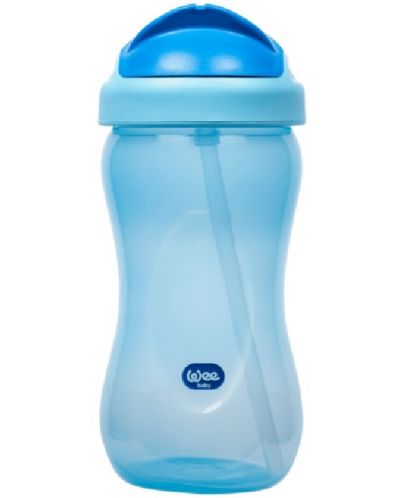Чаша със сламка Wee Baby Colorful, 340 ml, синя - 1