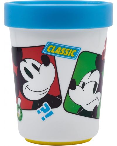 Чаша с неплъзгаща се основа Stor Mickey Mouse - Fun-Tastic, 260 ml - 2