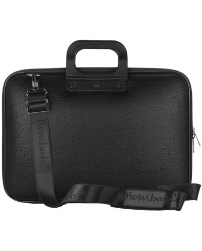 Чанта за лаптоп Bombata - Medio AllBlack, 13''/14'', черна - 2