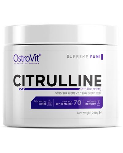 Citrulline Malate Powder, неовкусен, 210 g, OstroVit - 1