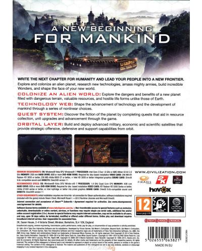 Civilization: Beyond Earth + Exoplanets bonus map pack (PC)  - 3