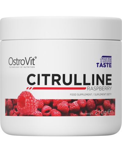 Citrulline Malate Powder, малина, 210 g, OstroVit - 1