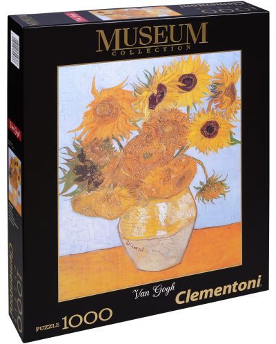 Пъзел Clementoni от 1000 части - Слънчогледи, Винсент ван Гог - 1
