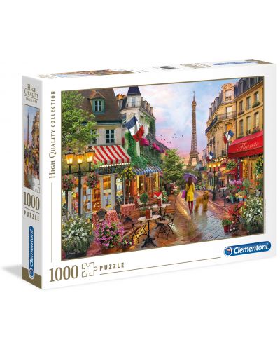 Пъзел Clementoni от 1000 части - Цветя в Париж - 1