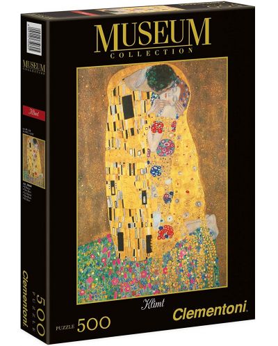 Пъзел Clementoni от 500 части - Целувката, Густав Климт - 1