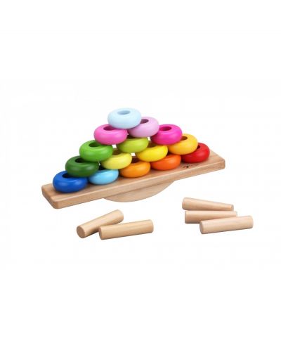 Дървена играчка за подреждане и баланс Classic World - 3