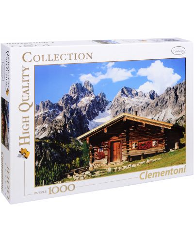 Пъзел Clementoni от 1000 части - Планинска къща в Австрия