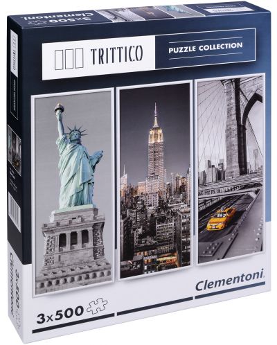 Пъзел Clementoni от 3 x 500 части - Ню Йорк - 1