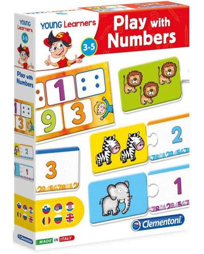 Детска игра Clementoni - Играй с числата - 1