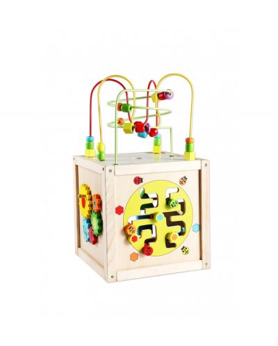 Дидактически детски дървен куб Classic World - 3