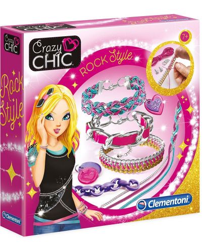 Творчески комплект Clementoni Crazy Chic - Направи си сам гривни, Rock - 1